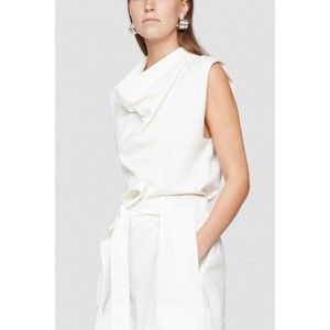 3.1 Phillip Lim NWT Sleeveless Cowl Neck Blouse Top in Cream Off White XS $395.0